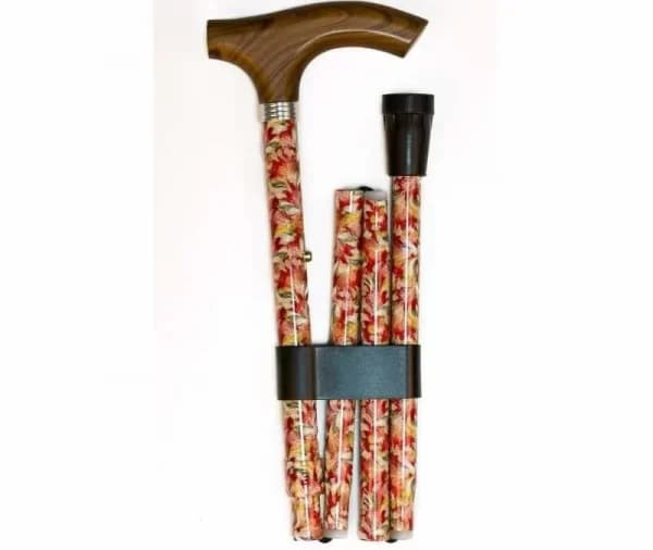Muletilla Plegable Aluminio Estampada Hojas